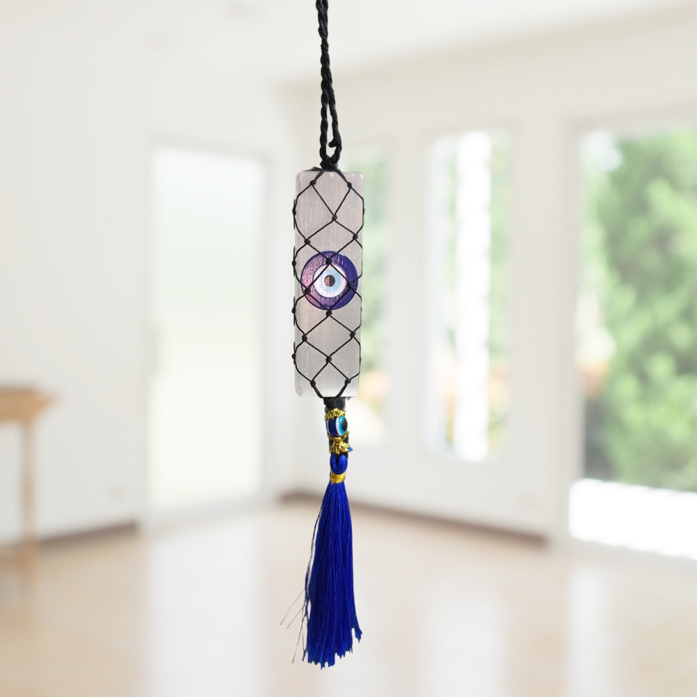 Selenite Evil Eye Hanger
